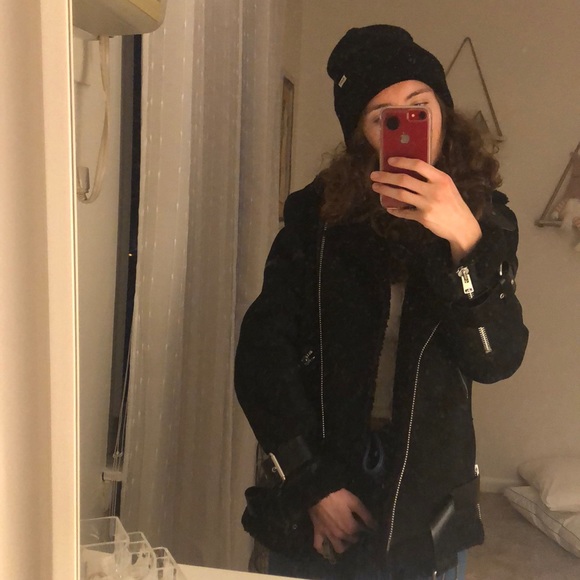 SOLD⚡️AllSaints Hawley Shearling Jacket - Picture 5 of 7